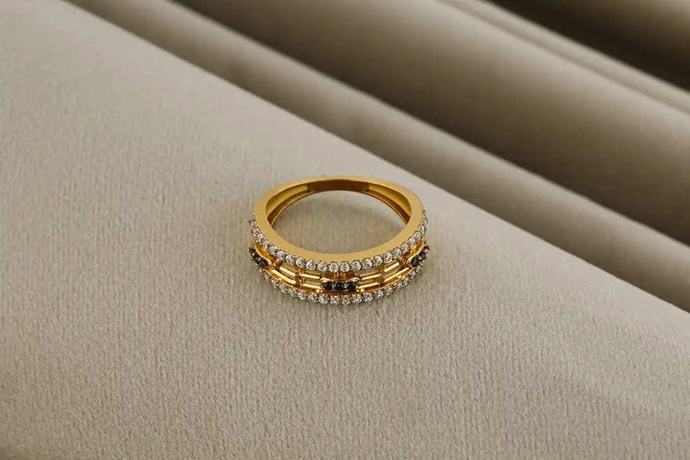 Men’s Gold Plated 925 Silver Ring VJ45